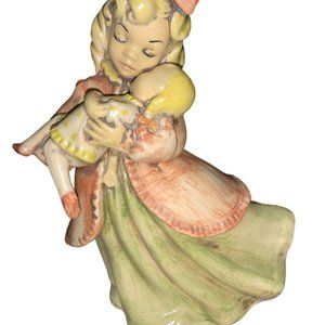 Atlantic Mold Ceramic Girl holding Baby Homemade